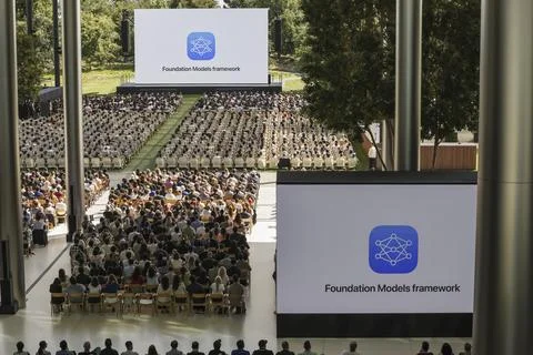 Apple 2025 World Wide Developers Conference, Cupertino, USA - 09 Jun 2025 Foto stock