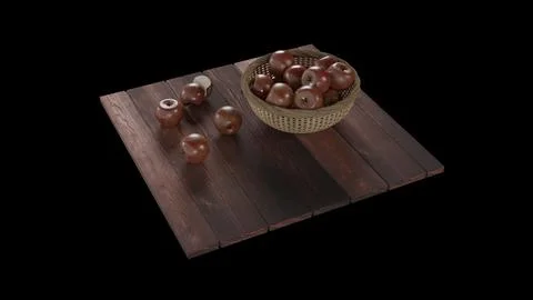 Apple 3d Stock Illustration