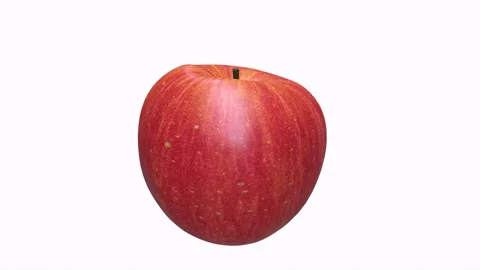 Apple 3d object rotating loop Stock Footage 173967285