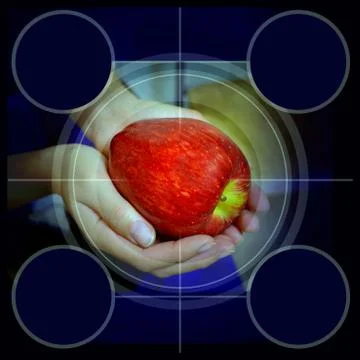 Apple abstract Stock Illustration