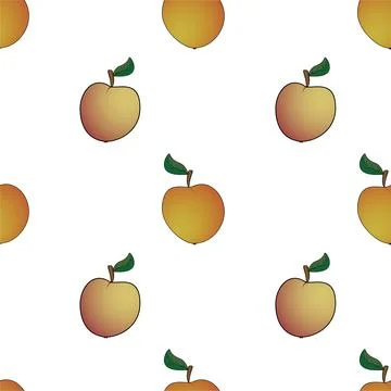 Apple  abstract seamless pattern Stock Illustration