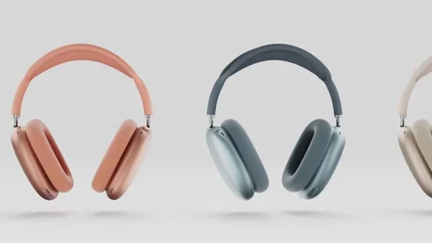 Apple Airpods Max Loop Animation Stock Footage 300226510