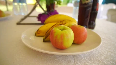 APPLE AND BANANA Stock Footage 296480417