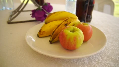APPLE AND BANANA Stock Footage 296480419
