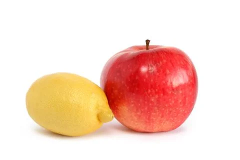Apple and lemon Stock Photos