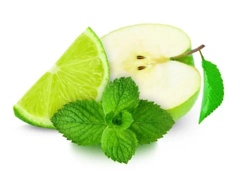 Apple and lime Stock Photos