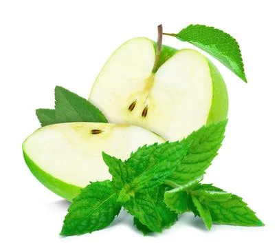 Apple and mint Stock Photos
