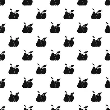 Apple and pear pattern イラスト素材