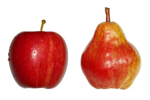 Apple and pear Stock Photos