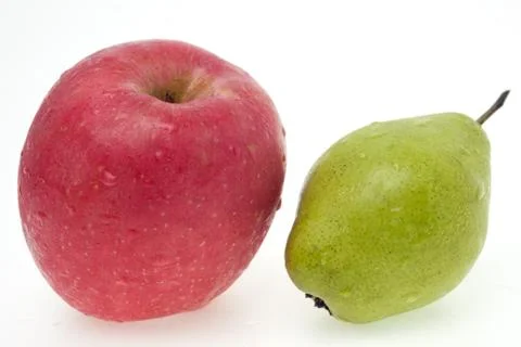 Apple and pear Stock Photos