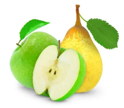 Apple and pear Stock Photos