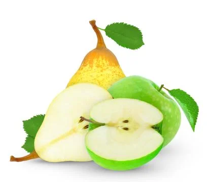 Apple and pear Stock Photos