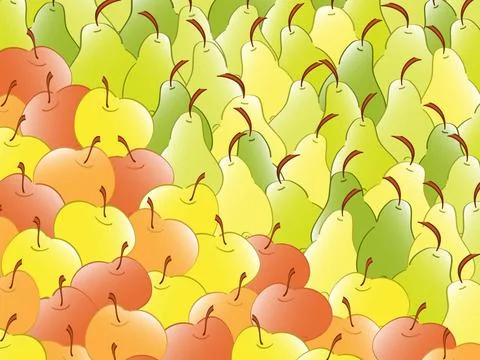 Apple and pear. vector apple and pear. vector Copyright: xZoonar.com/Serhi... Stock Photos