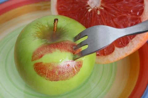 Apple and Pomelo Foto stock