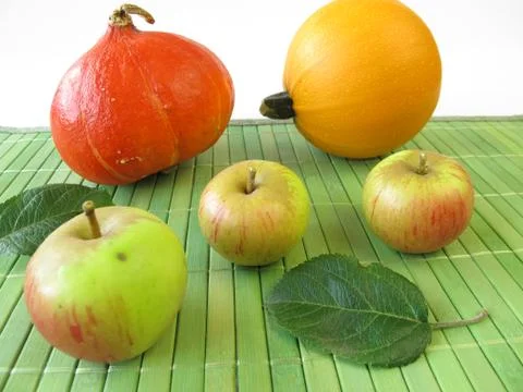 Apple and squash Stock Photos