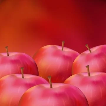 Apple, background Stock Illustration