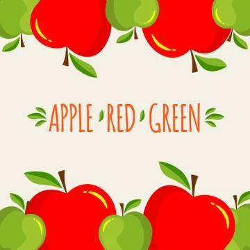 Apple background Stock Illustration