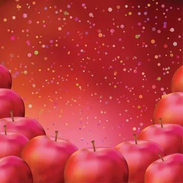 Apple, background Stock-Illustration