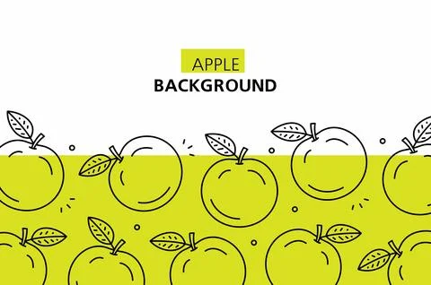 Apple background Stock Illustration