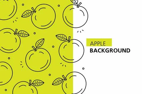 Apple background Stock Illustration