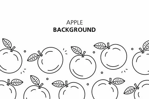 Apple background Stock Illustration