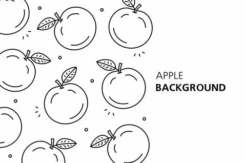Apple background Stock Illustration