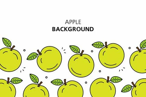 Apple background Stock Illustration