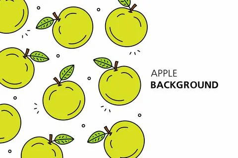 Apple background Stock Illustration
