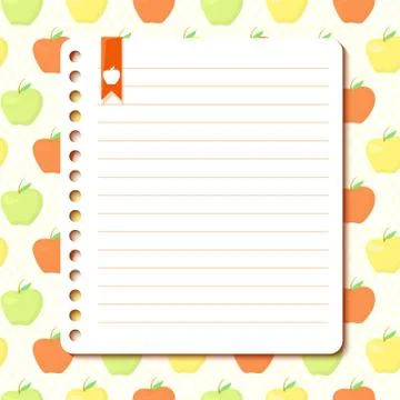 Apple background with space for text Stock Illustration