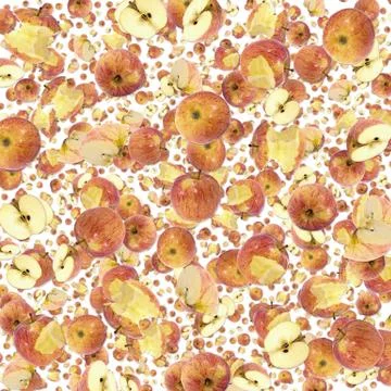 Apple background (on white) Stock Illustration