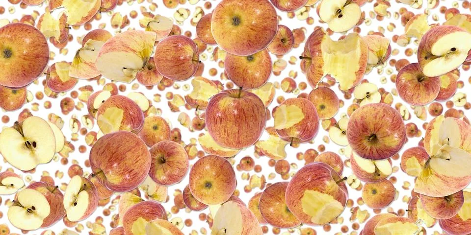 Apple background (on white) Stock Illustration