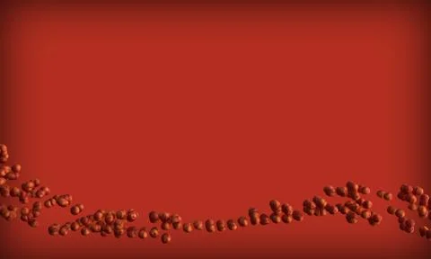 Apple Bant With Red Backround Illustrazione stock