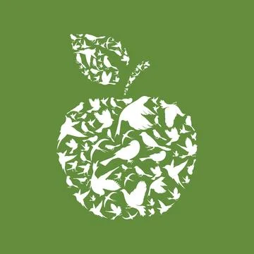 Apple a bird Stock Photos