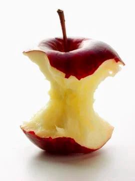 Apple (a bite taken) Foto stock