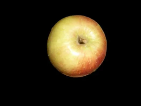 Apple on a black background Foto stock