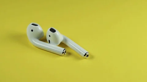 Apple Bluetooth Airpods Stock Footage 103837400