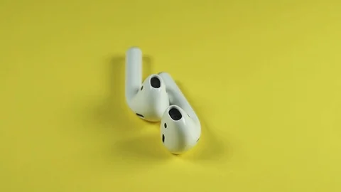 Apple Bluetooth Airpods Stock Footage