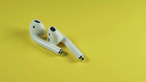 Apple Bluetooth Airpods Stock Footage 103837500