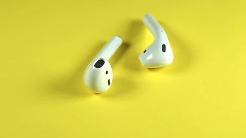 Apple Bluetooth Airpods Stock Footage 103837501