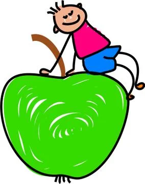 Apple Boy Stock-Illustration