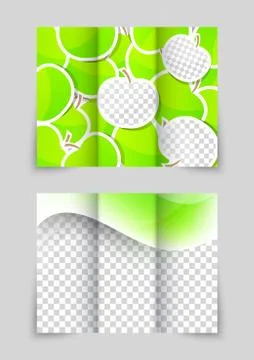Apple brochure Stock Illustration