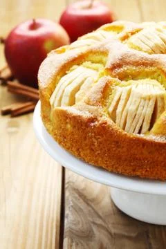 Apple Cake Stock Photos