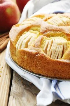 Apple Cake Stock Photos