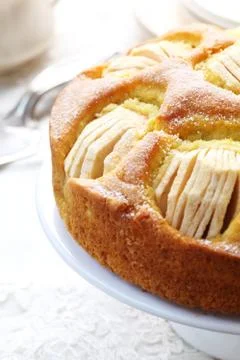Apple Cake Stock Photos