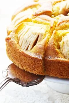 Apple Cake Stock Photos