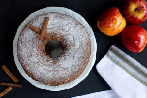 Apple Cake Stock Photos