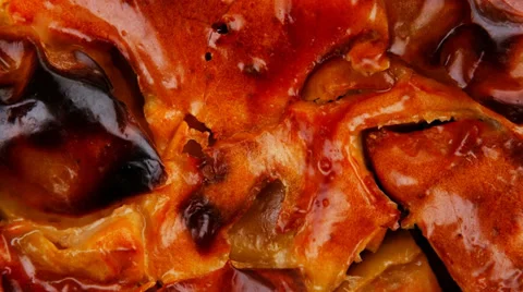 Apple cake served isolated on white Vídeos de archivo 30393487