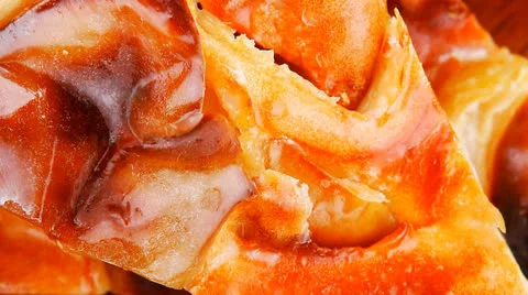 Apple cake on wood 스톡 동영상 24950982