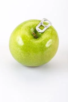 Apple like a can drink Stock Photos