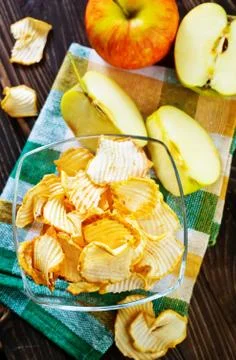 Apple chips Stock Photos